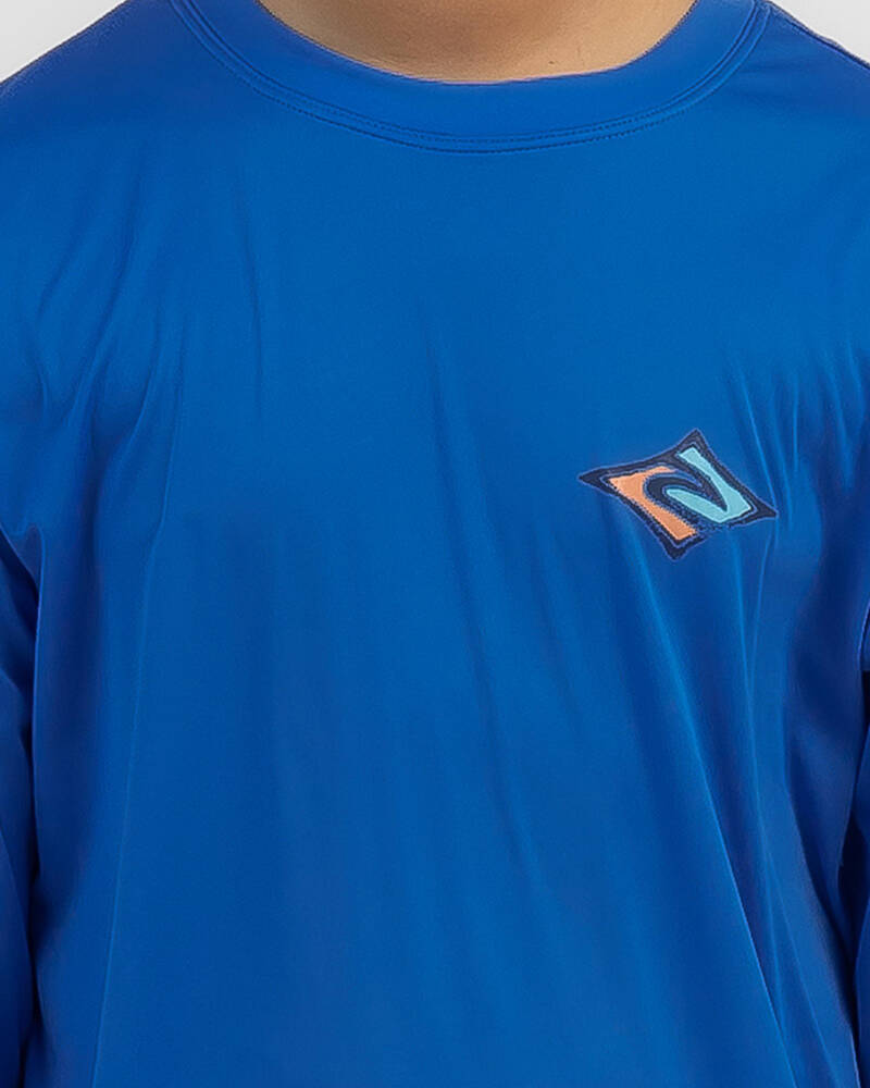 Rip Curl Boys' Cosmic Tides Long Sleeve Rash Vest for Mens