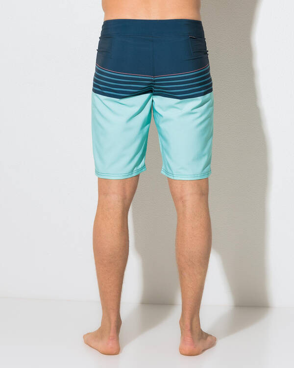 Skylark Retro Stripe Board Shorts for Mens