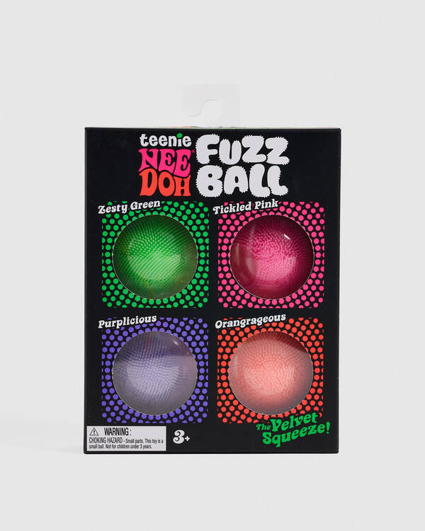 NeeDoh Fuzz Ball Teenie 4 Pack Squishy Fidget Toy