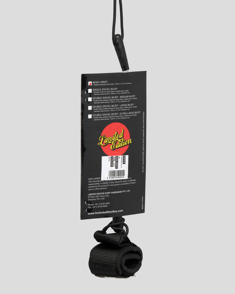 Limited Edition Surf Hardware Wrist Bodyboard Leash for Unisex