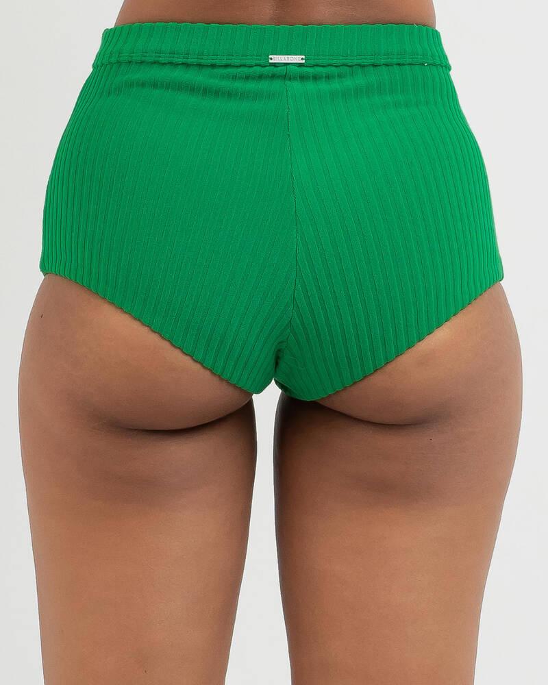 Billabong Terry Rib Avalon Shortie Bikini Bottom for Womens