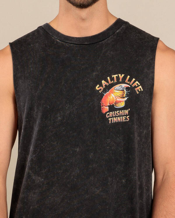 Salty Life Crushin Tinnies 2.0 Muscle Tank for Mens