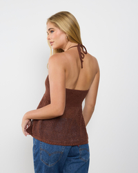Mooloola Luna Knit Halter Top for Womens image number null