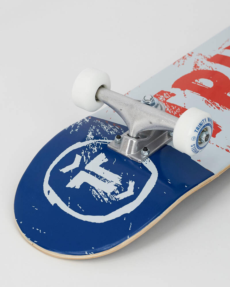 Trinity Distributions Complete 7.75" Brushed Logo BWR Skateboard for Mens
