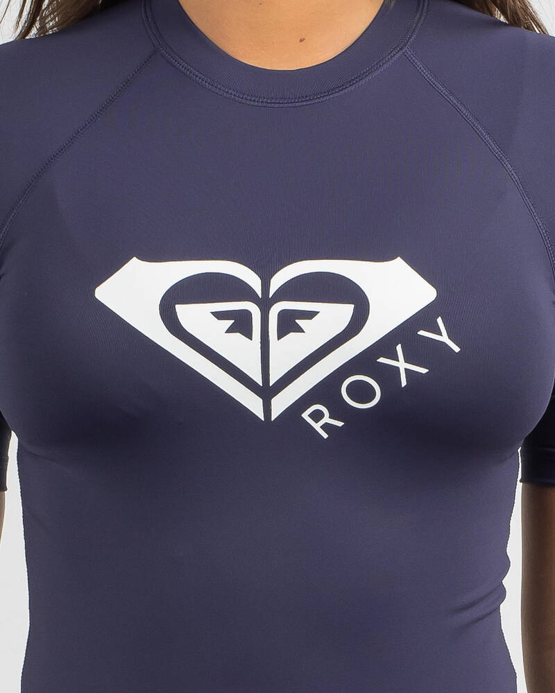 Roxy Beach Story Short Sleeve Rash Vest for Womens