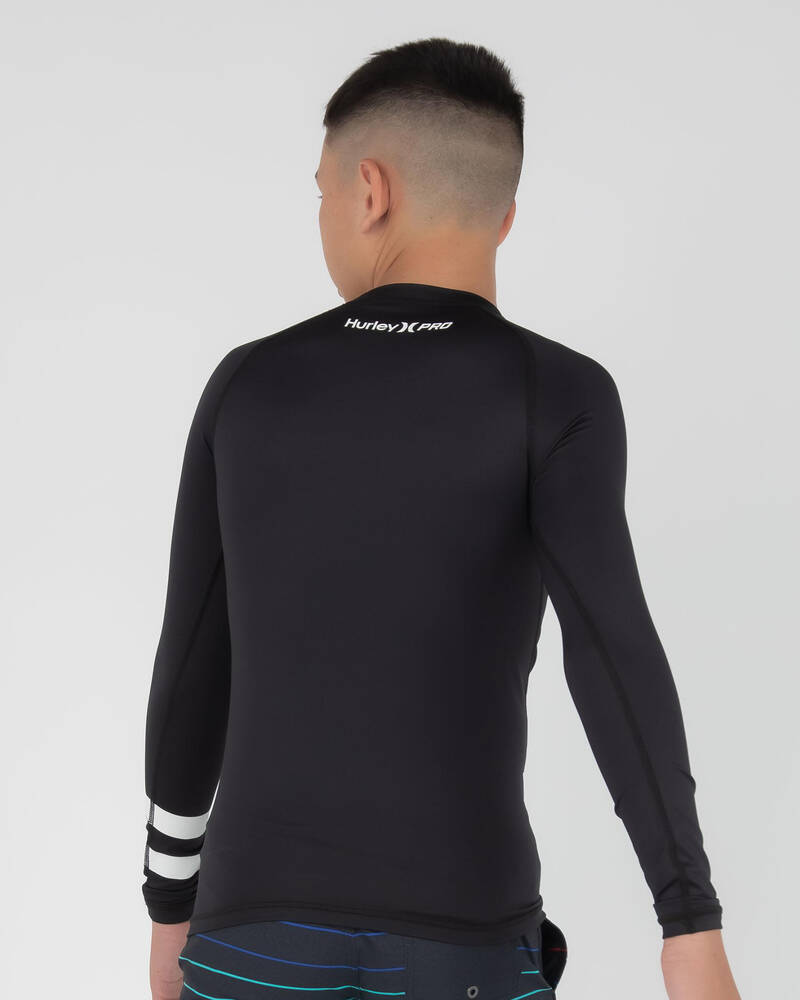 Hurley Boys' Pro Light Long Sleeve Rash Vest for Mens