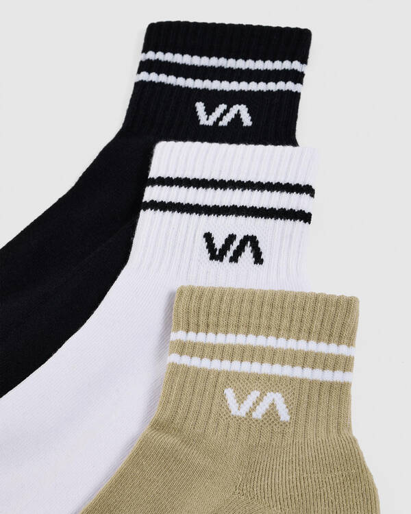 RVCA Women's VA Mini Crew Sock Pack for Womens