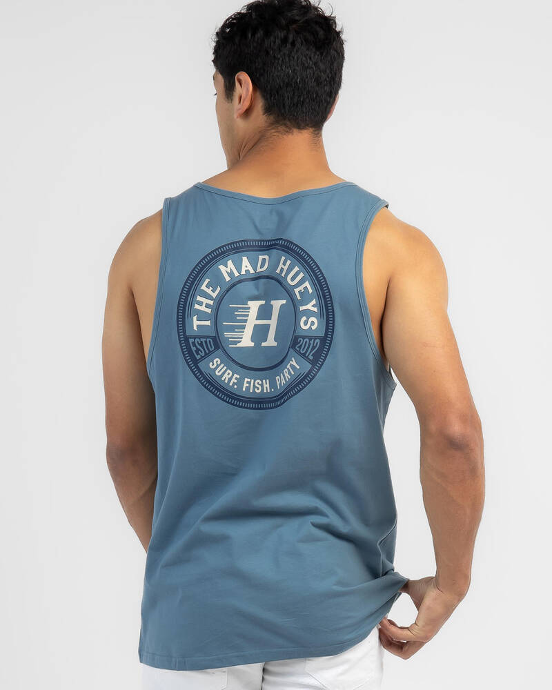 The Mad Hueys Surf Fish Party Singlet for Mens