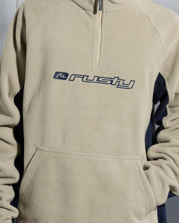 Rusty Blizzard Quarter Zip Polar Fleece for Mens