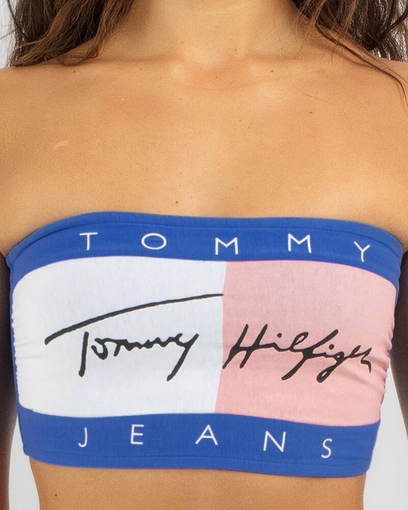 Tommy Hilfiger Heritage Flag Bandeau Top for Womens