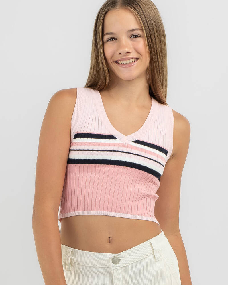 Ava And Ever Girls' Sydney Cropped Knit Vest for Womens
