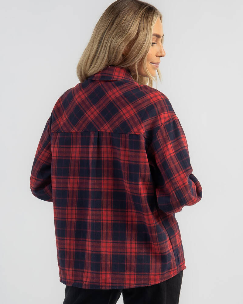 Ava And Ever Whistler Flannel Long Sleeve Shirt for Womens