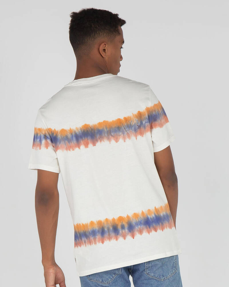 GUESS Jeans Logo Tie-Dye T-Shirt for Mens