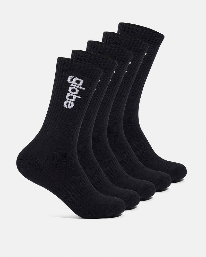 Globe O.G. Vert Logo HI Crew Socks 5 Pack for Mens