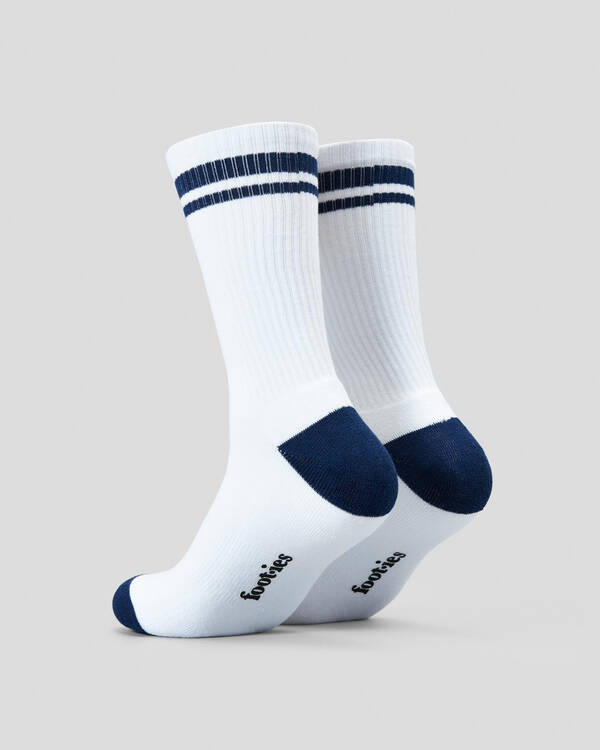 FOOT-IES Corona Micro Embroidery Sneaker Socks 2 Pack for Mens