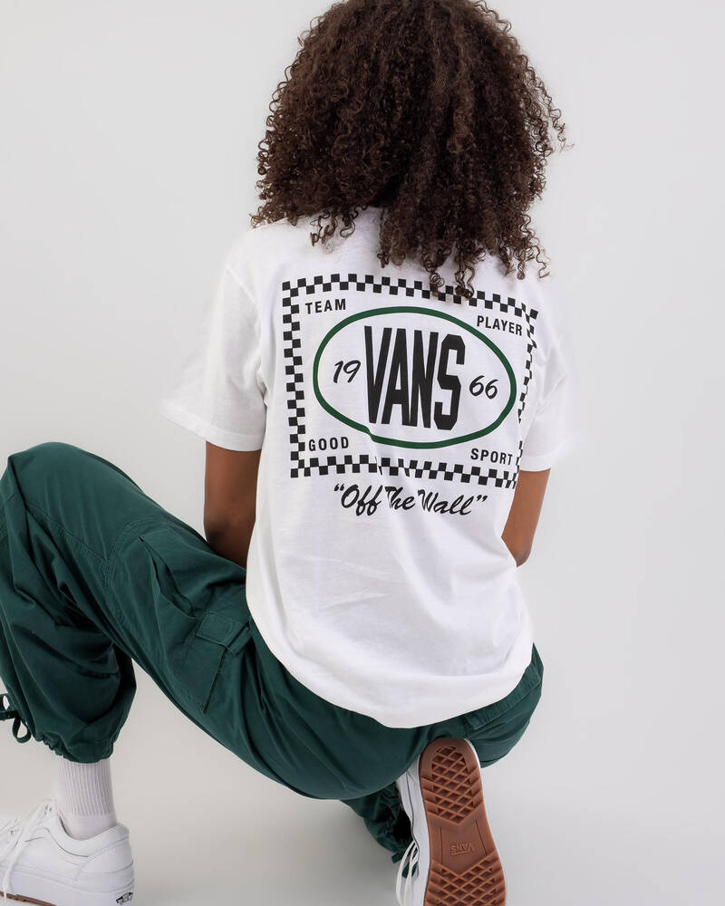 Vans Team Player Checkerboard T-Shirt for Womens