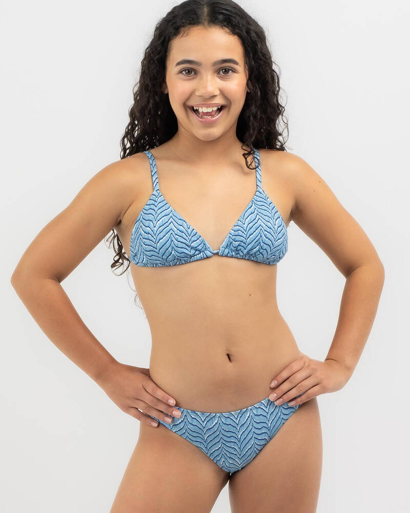 Kaiami Girls' Ikat Triangle Bikini Set for Womens