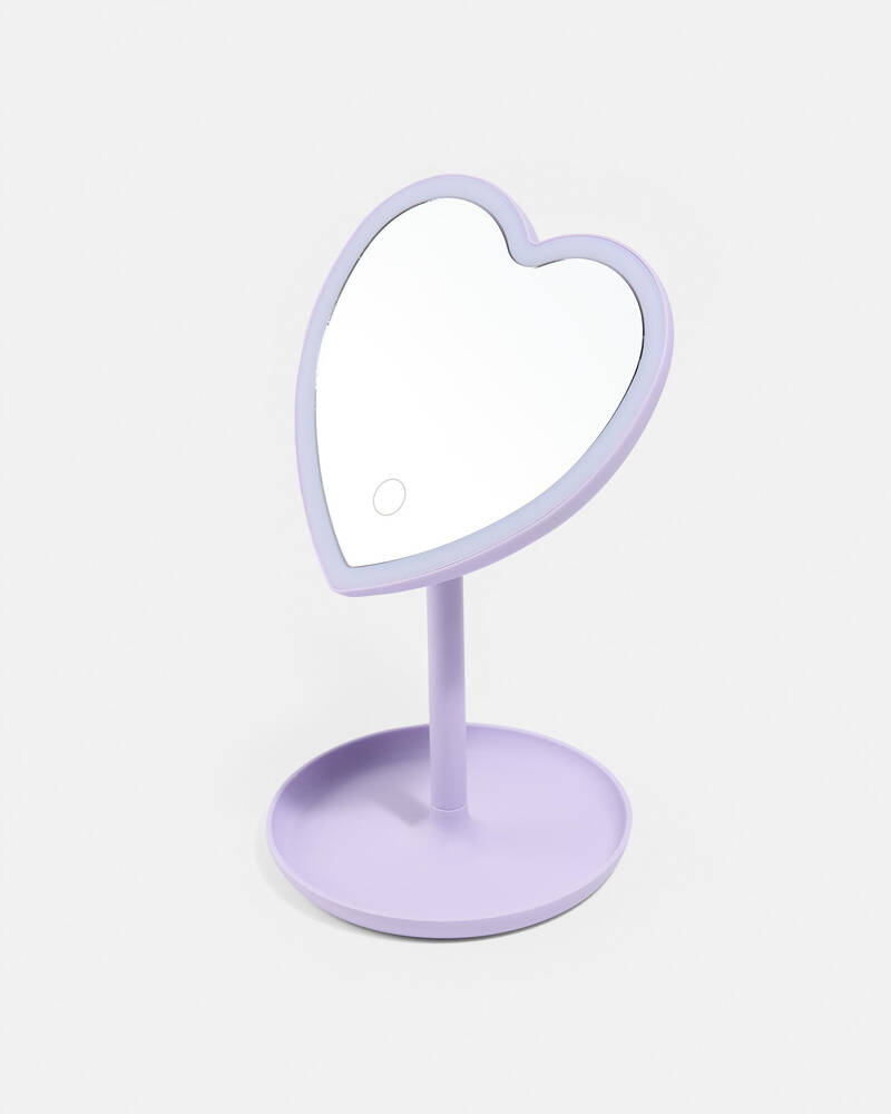IS Gift Light Up LED Heart Mirror for Womens
