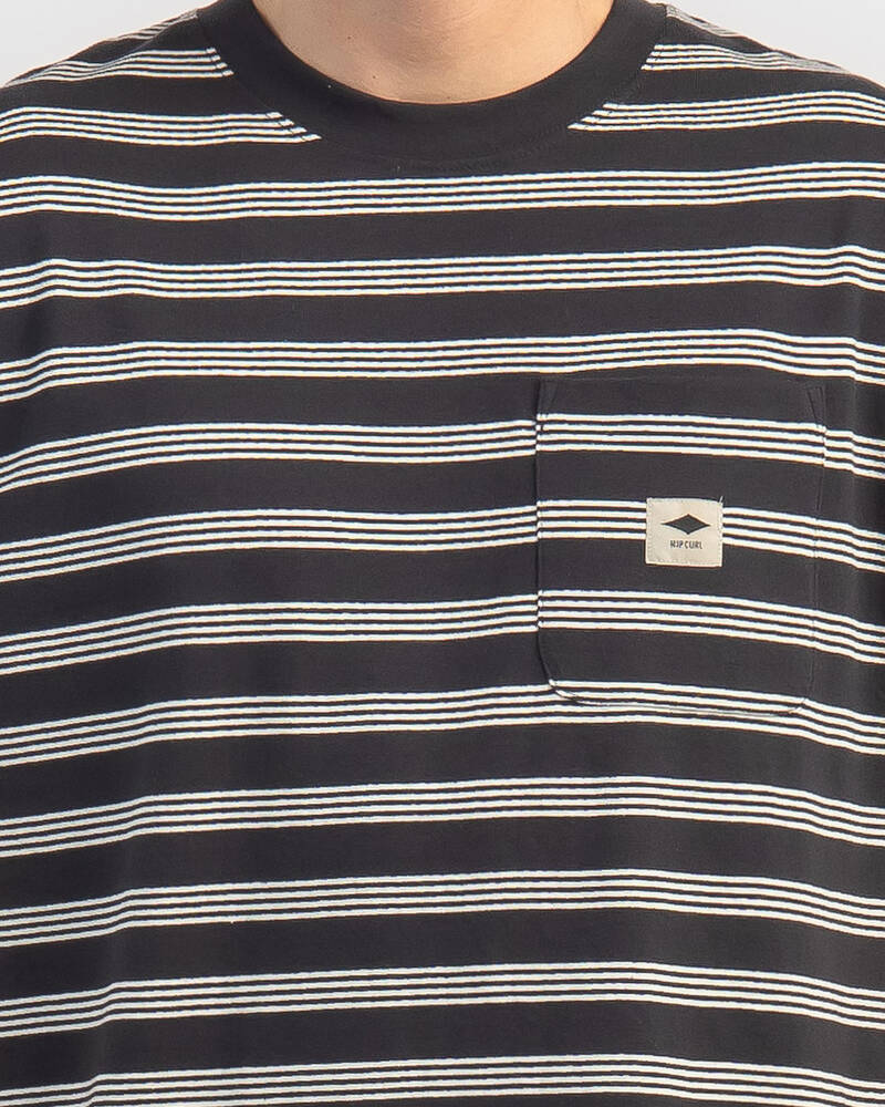 Rip Curl Quality Surf Products Stripe T-Shirt for Mens