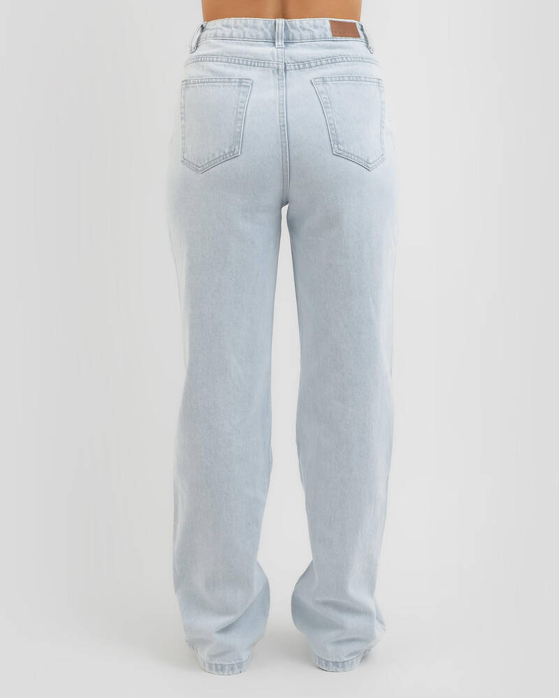 Rusty High Wide Straight Leg Jeans for Womens