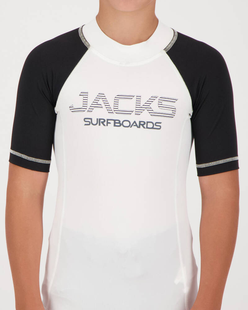 Jacks Boys' Fleck Short Sleeve Rash Vest for Mens