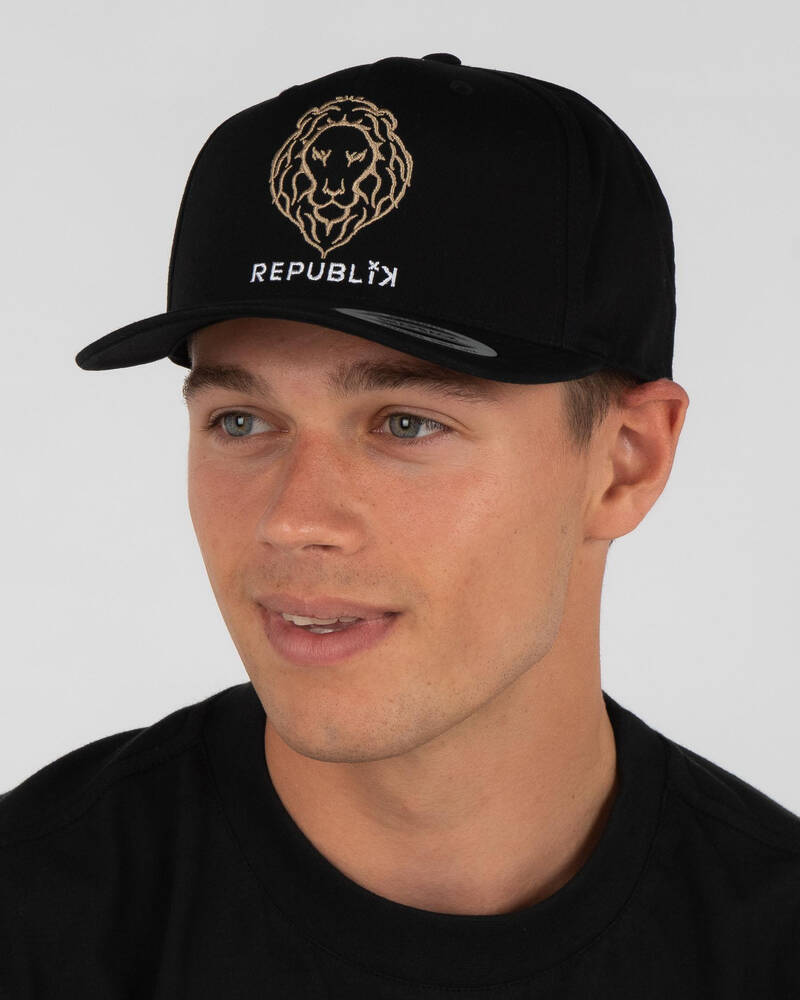 REPUBLIK Lion Snapback Cap for Mens