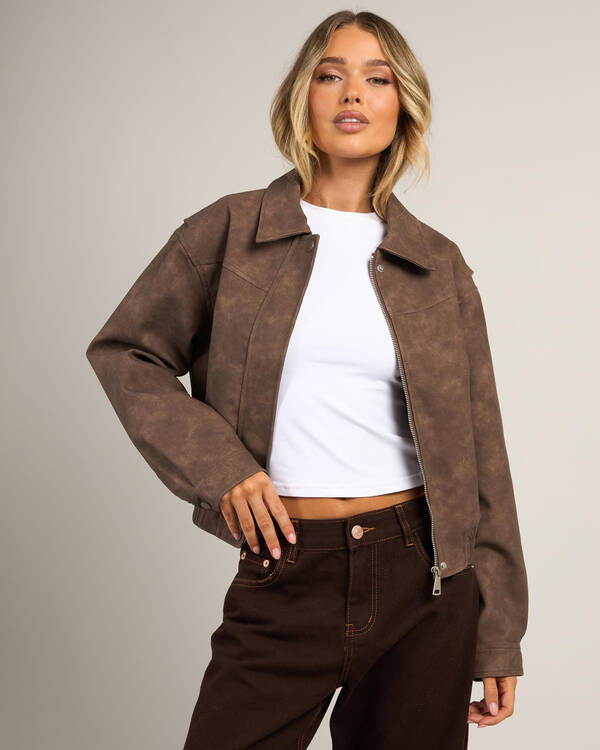 Brando Faux Leather Jacket