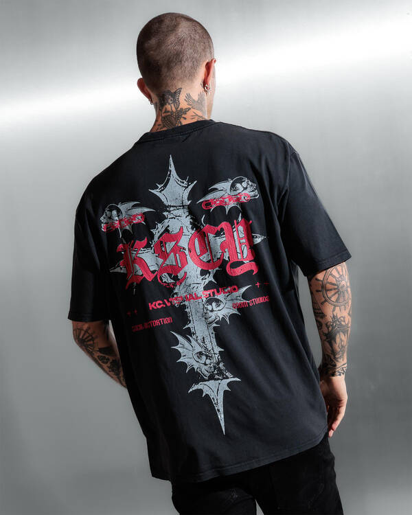 Kiss Chacey Underground Box Fit T-Shirt for Mens