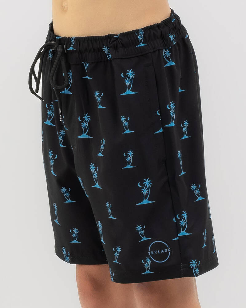 Skylark Boys' Boosted Elastic Waist Shorts for Mens