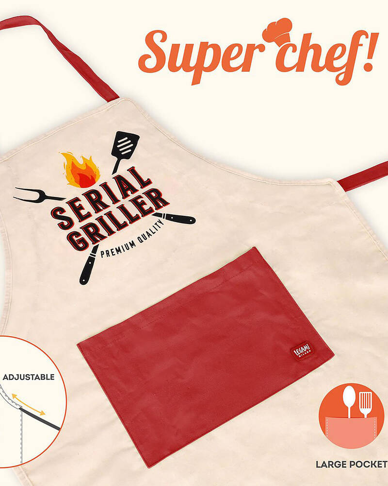 Get It Now Serial Griller Apron for Unisex