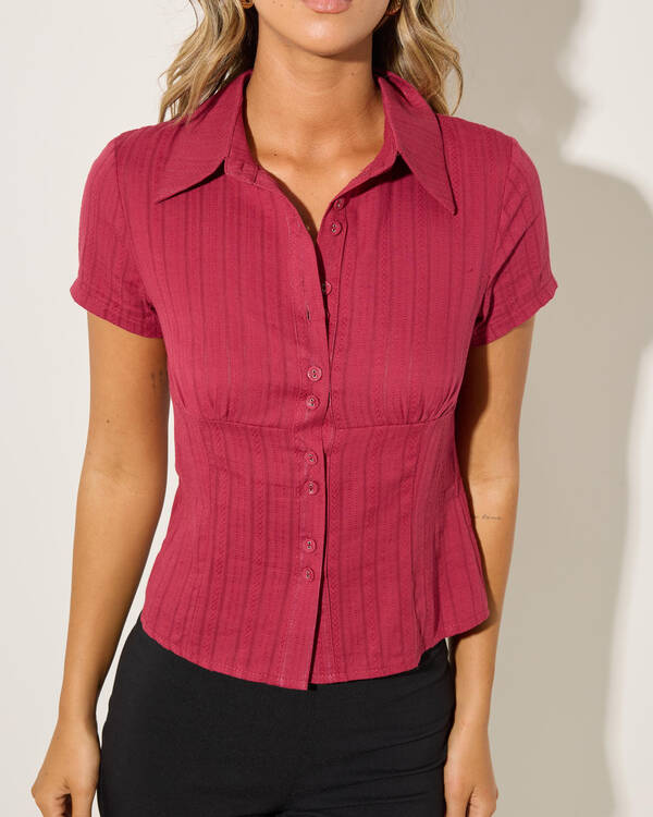 Ava And Ever Ingrid Short Sleeve Shirt for Womens