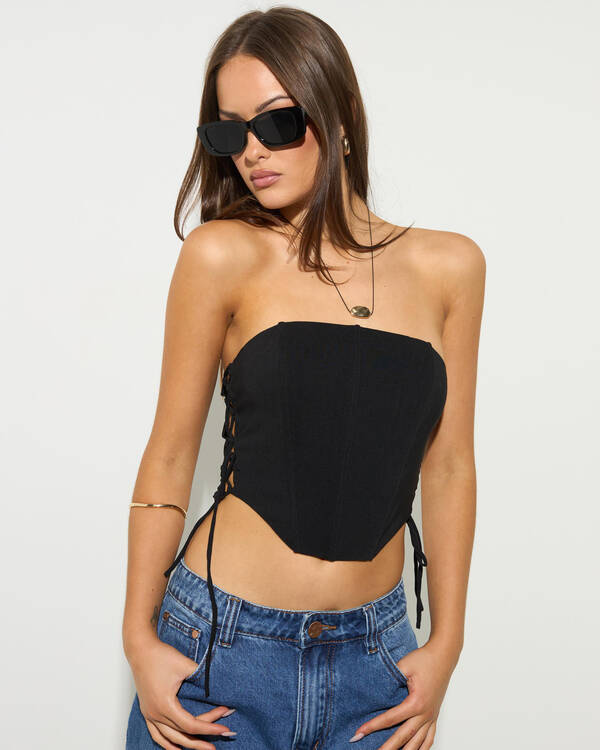Ava And Ever Jessie Lace Up Corset Top for Womens