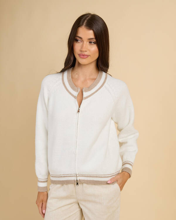 Ava And Ever Bowie Zip Knit Jumper for Womens