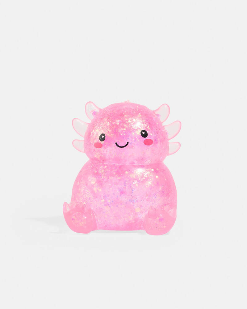 Smooshos Super Squeeze Glitter Axolotl Squishy Fidget Toy for Unisex