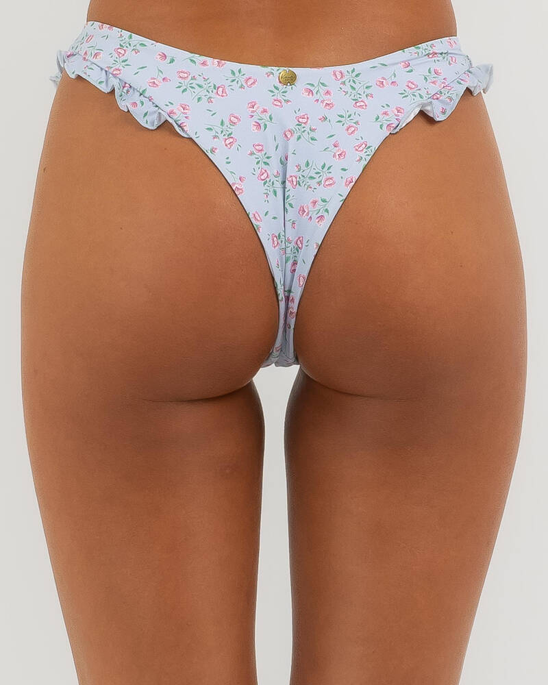 Kaiami Melrose Frill High Cut Bikini Bottom for Womens