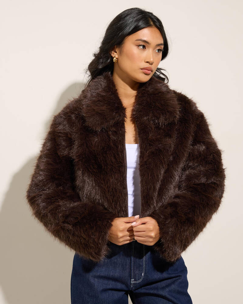 Ava And Ever Florence Faux Fur Jacket for Womens