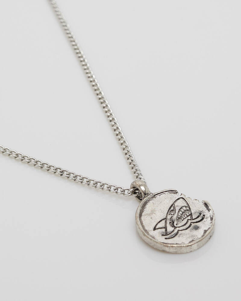 Classics 77 Antique Shark Bite Pendant Necklace for Mens