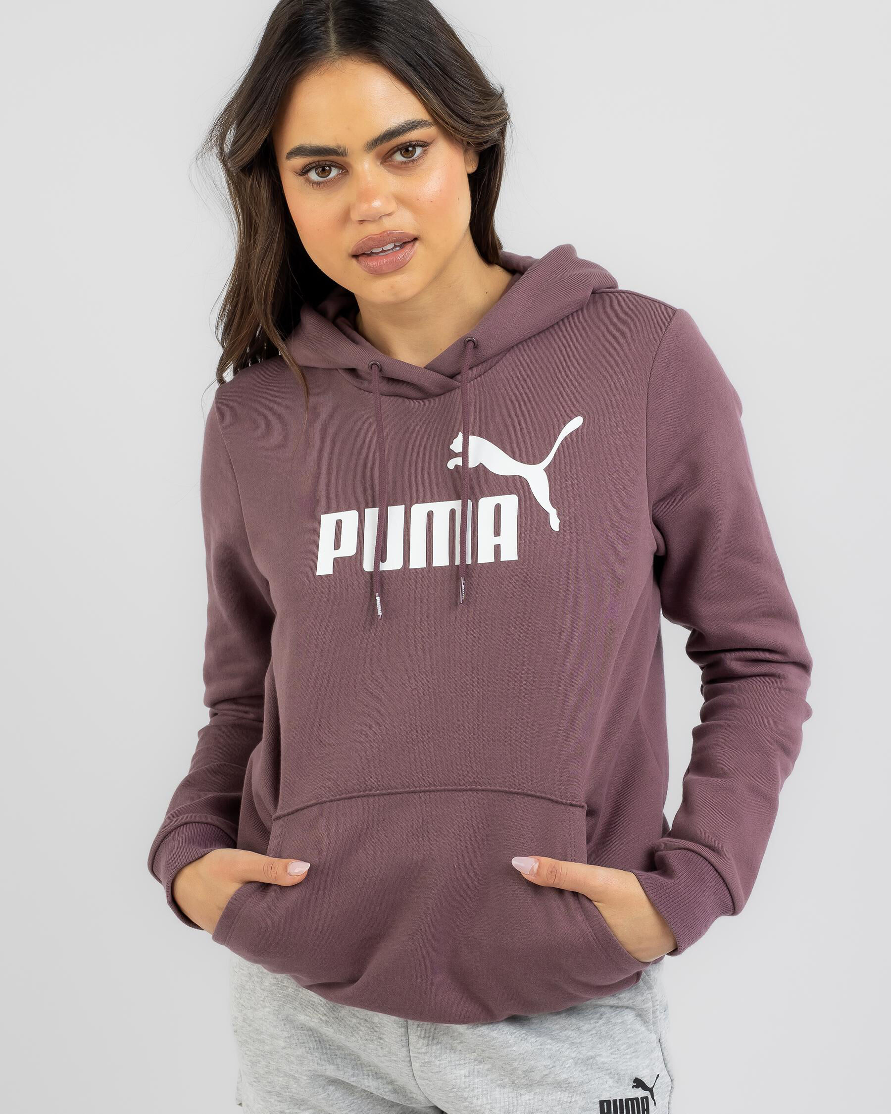 Puma Essential Logo Hoodie In Dusty 
