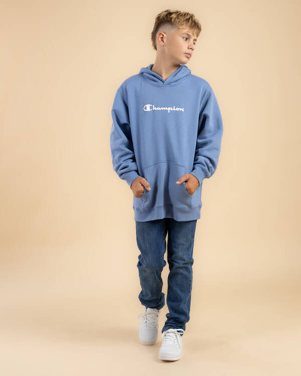 Champion Boys' Puff Script Hoodie for Mens