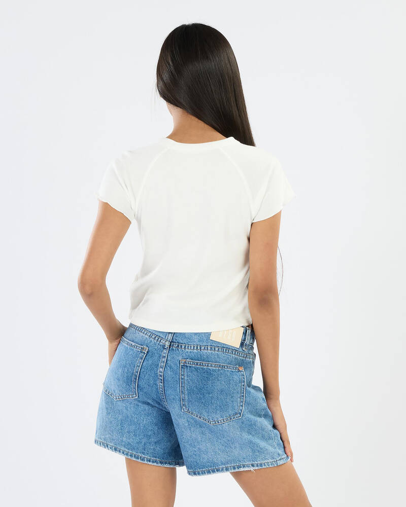 Billabong Sundown Bloom Ringer Tee for Womens