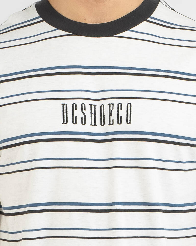 DC Shoes On Lock Stripe T-Shirt for Mens