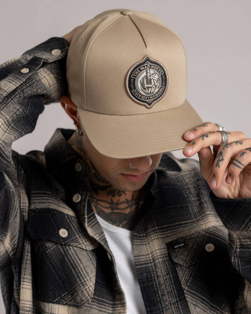 The Mad Hueys Fk Off Fish On Snapback Cap for Mens