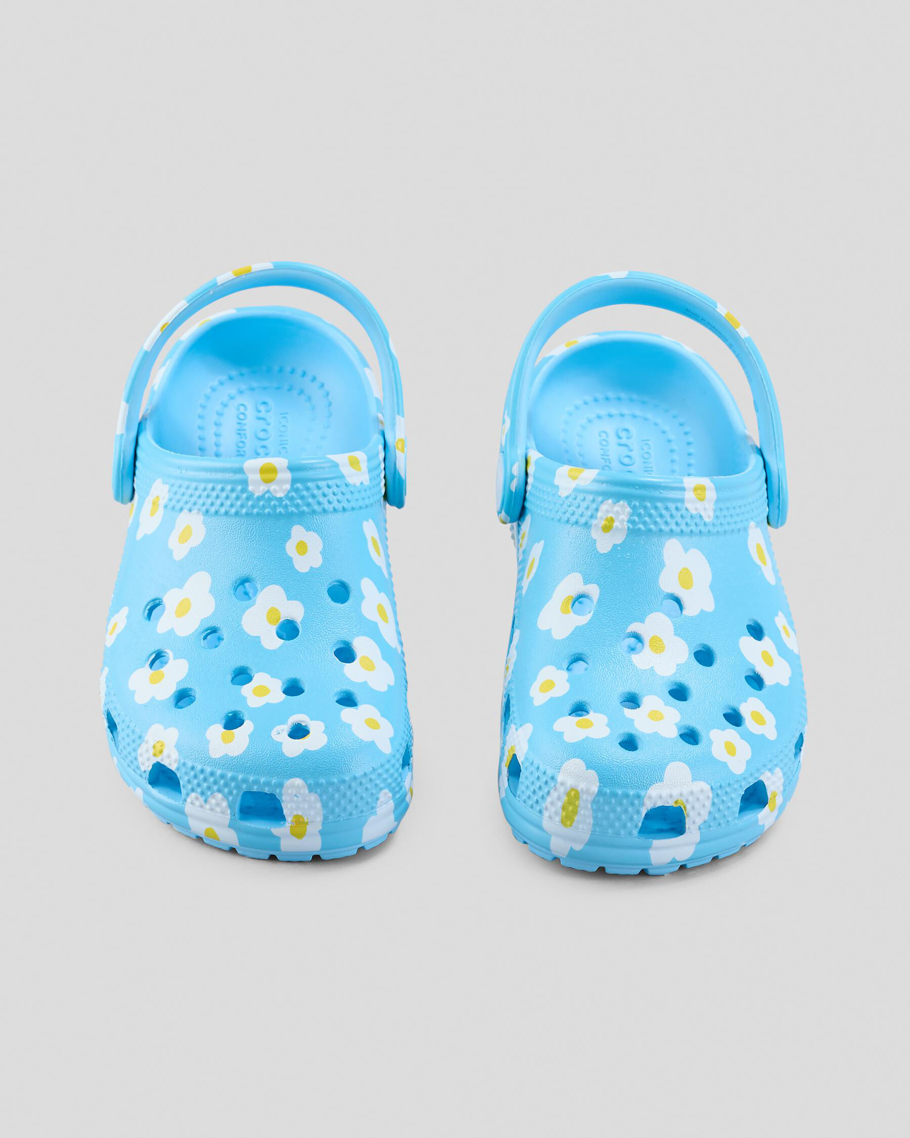 Crocs Toddlers' Classic Daisy Clogs In Tinted Glass - FREE