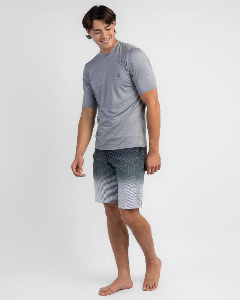 Far King Surf Shirt Short Sleeve Rash Vest for Mens