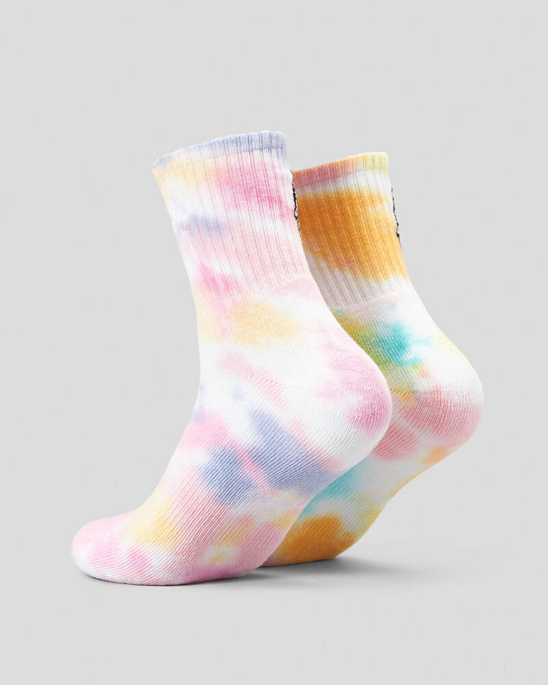Santa Cruz Girls' Other Dot Tie Dye Mid Socks for Womens