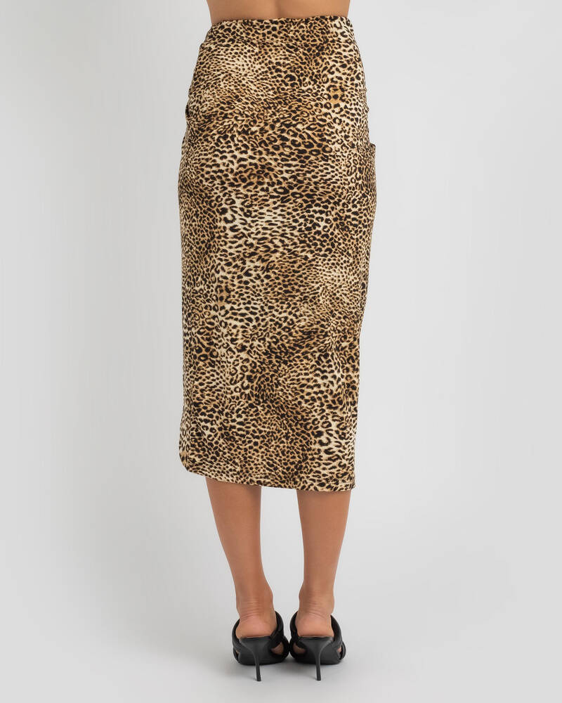 Ava And Ever Wish Me Luck Midi Skirt for Womens
