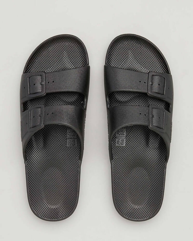 Freedom Moses Black Sandals for Mens
