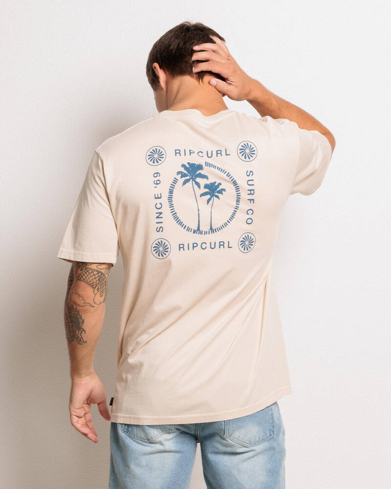 Rip Curl Mod Cali Two Palms T-Shirt for Mens