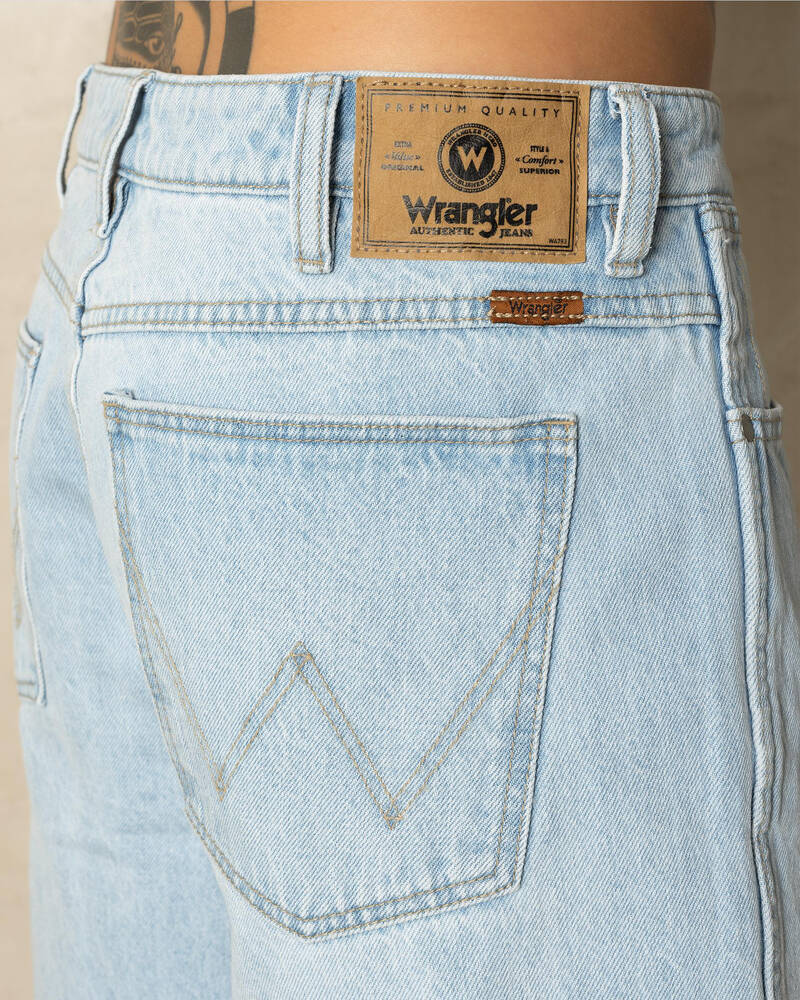 Wrangler Steezy Baggy Denim Shorts for Mens
