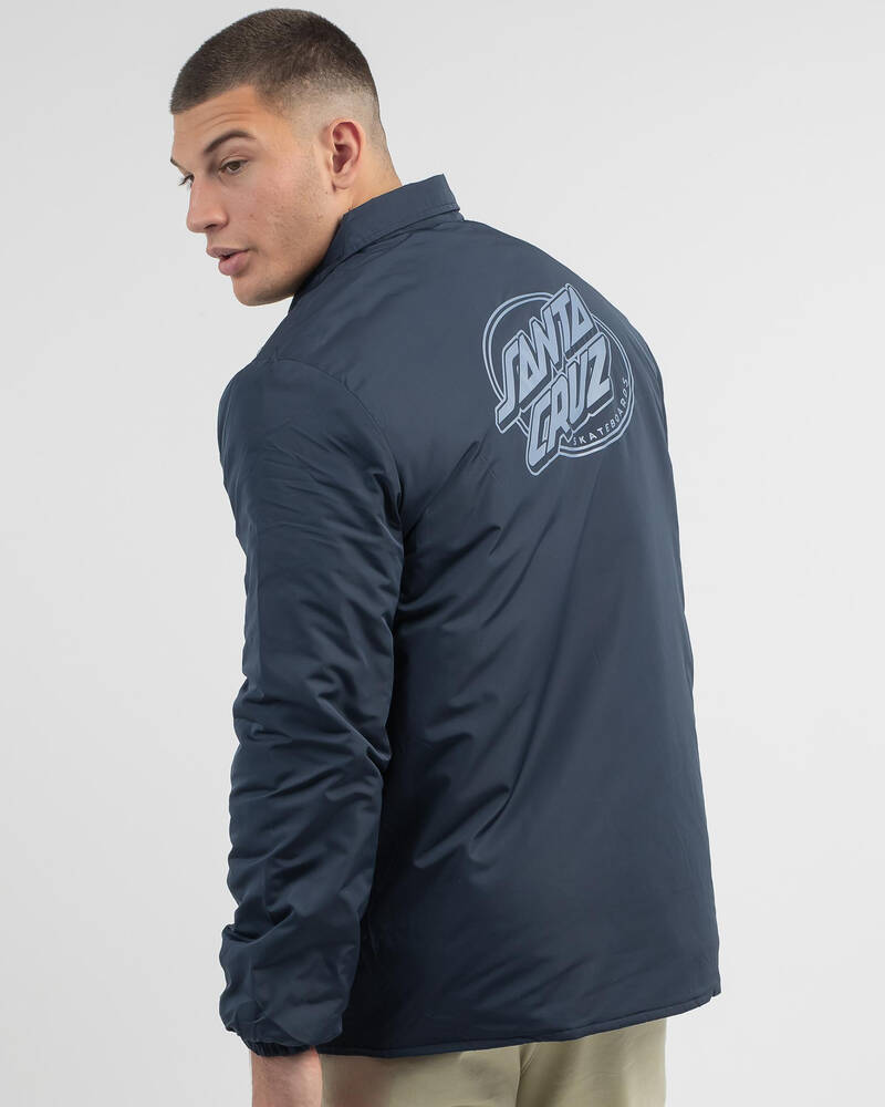 Santa Cruz Lined Oval Dot Coaches Jacket for Mens